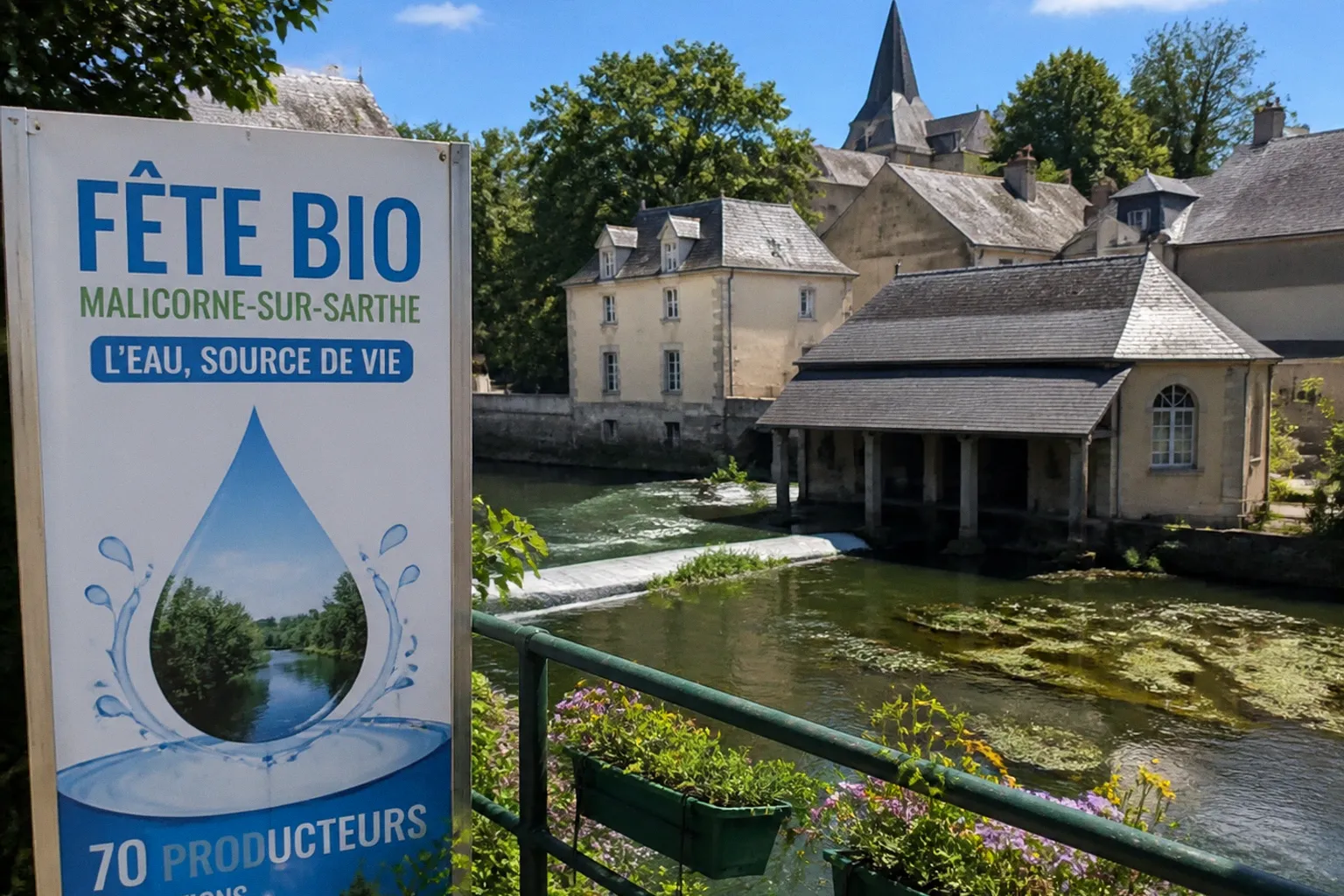 Fête bio de Malicorne-sur-Sarthe : 70 producteurs réunis autour de l'enjeu de l'eau