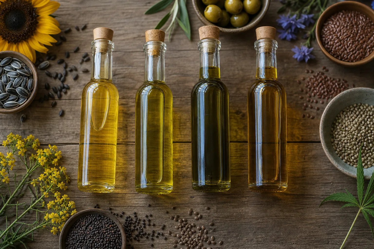 Huiles bio françaises : 4 options pour vos plats