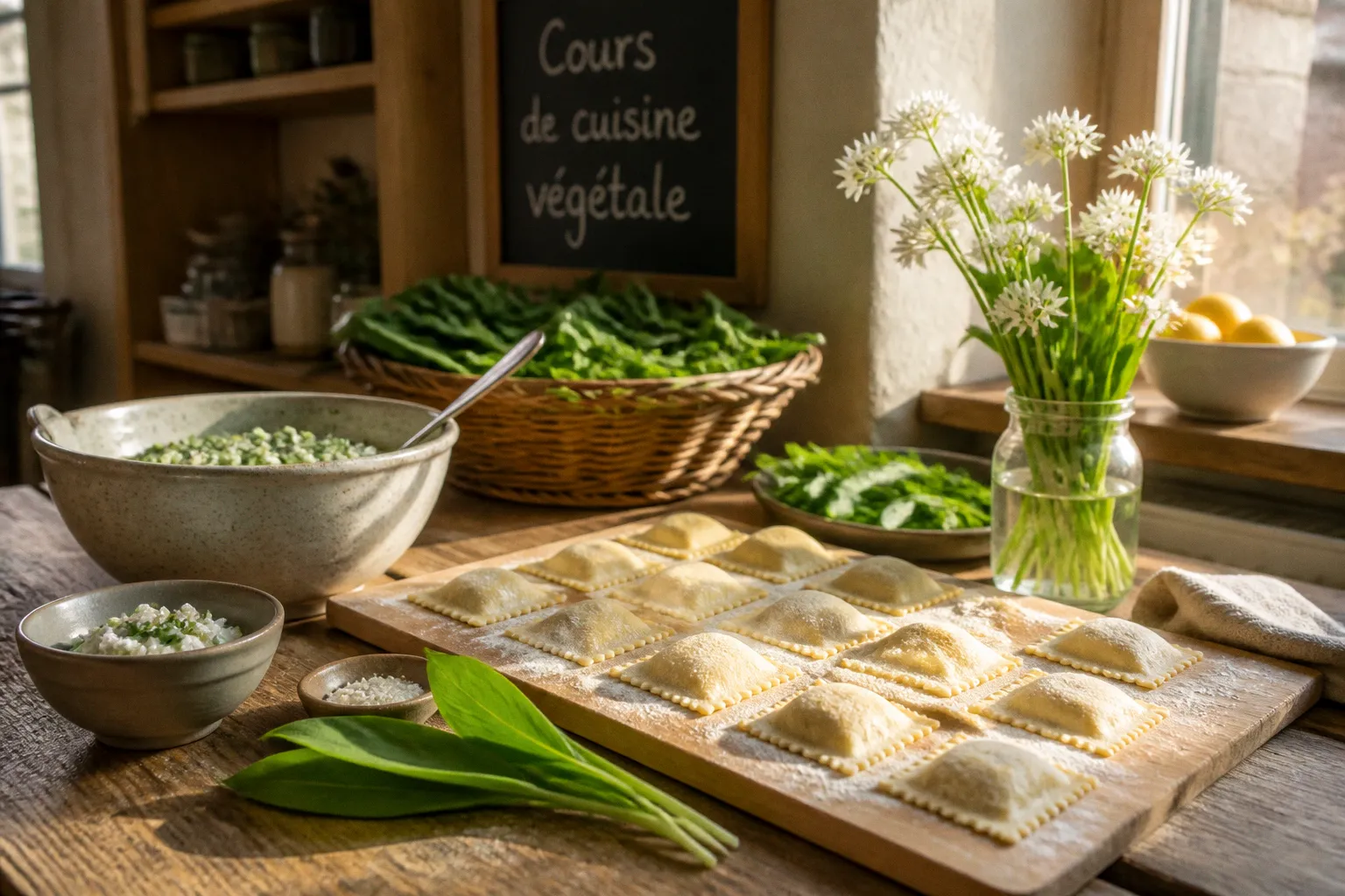 Maîtrisez l'art des ravioles végétales maison avec des produits de saison