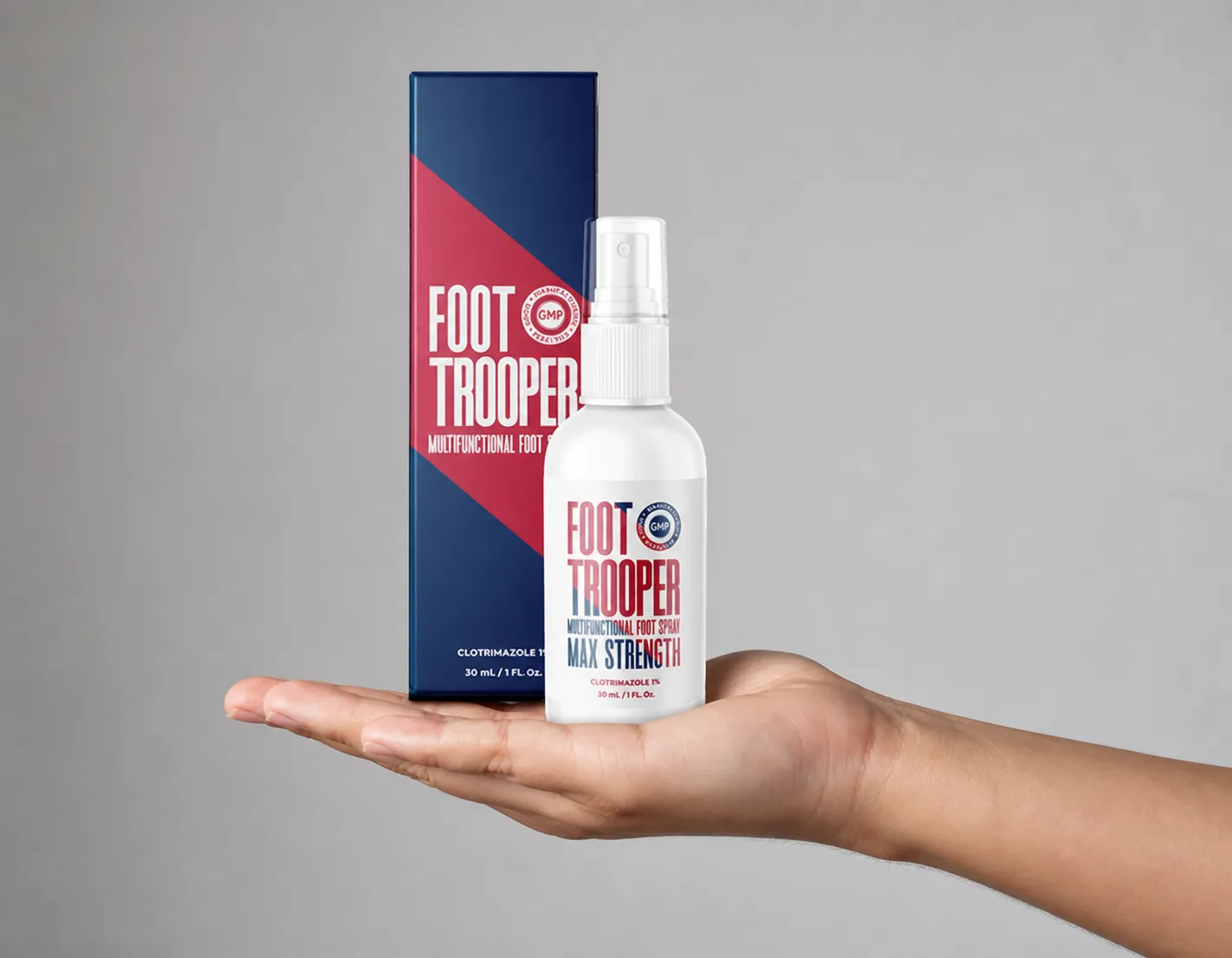 Foot Trooper-fungus remedy — le produit en main