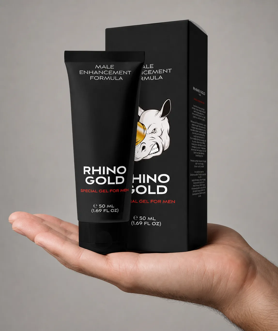Rhino Gold Gel — le produit en main