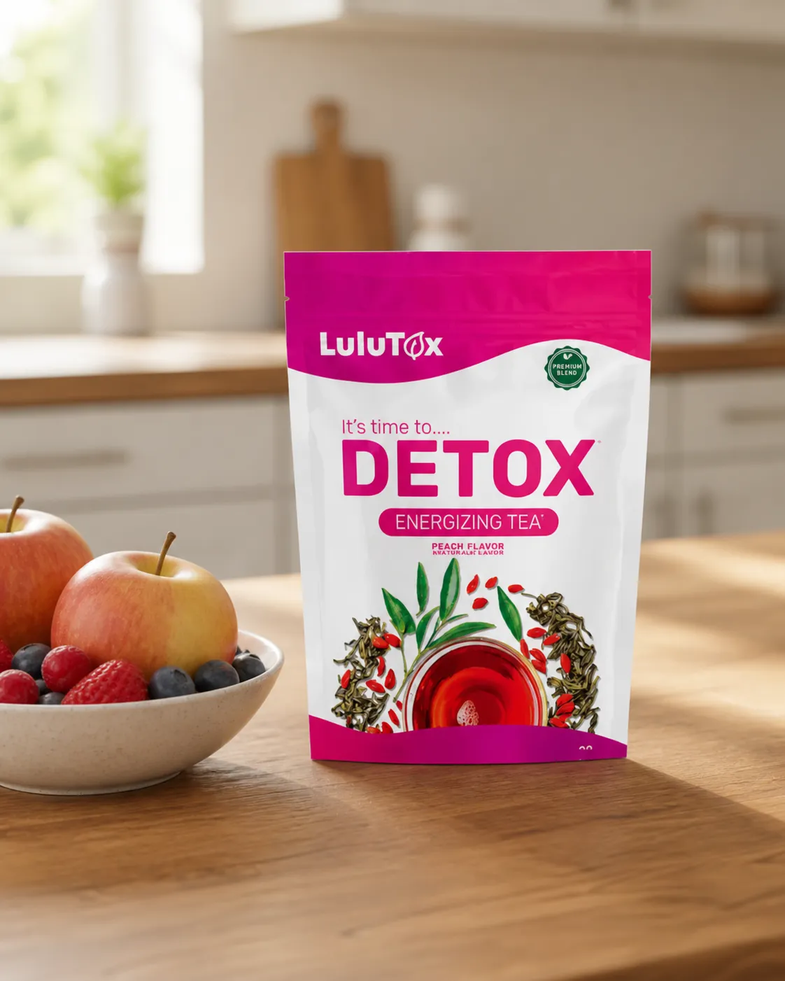 Lulutox Detox Tea — le produit au quotidien
